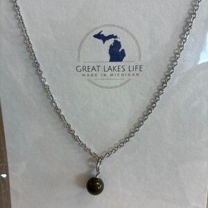 Genuine green jasper.